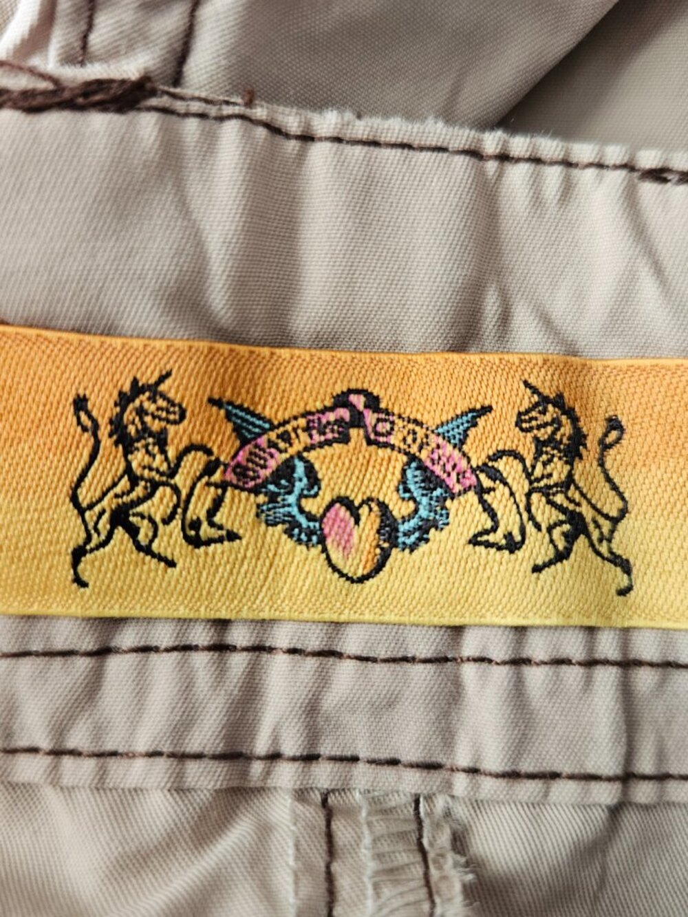 Vintage Butterfly Dropout Tiered Low Rise Flare Leg XS Festival ready - Picture 6 of 10